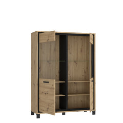 Trondheim Display Cabinet 121cm in Oak Artisan, image 3
