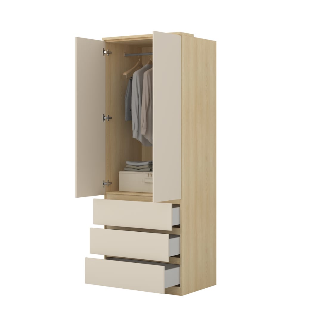 Terra 68 Hinged Door Wardrobe 80cm