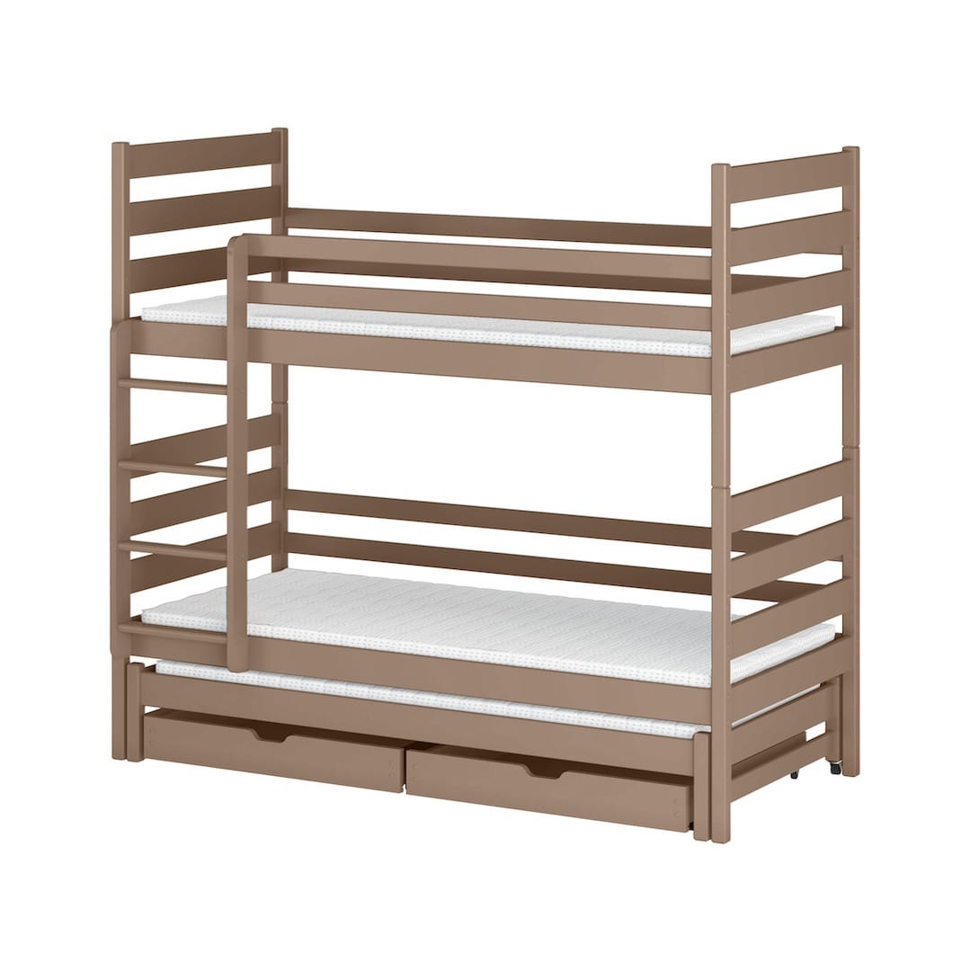 Tomi Bunk Bed with Trundle and Storage