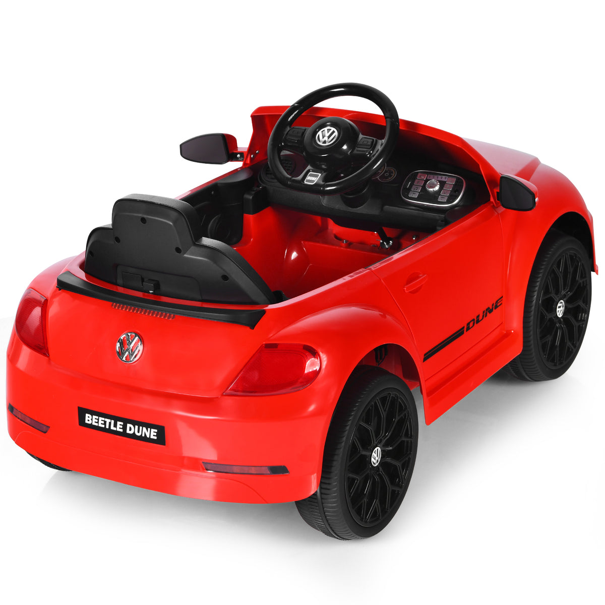 12V Volkswagen Beetle Electric Kids Ride On Car with Remote Control-Red