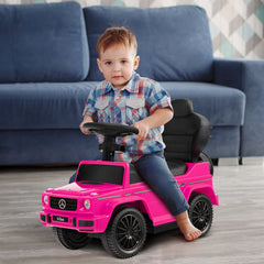 3-in-1 Baby Foot-to Floor Sliding Walker with Push Handle-Pink