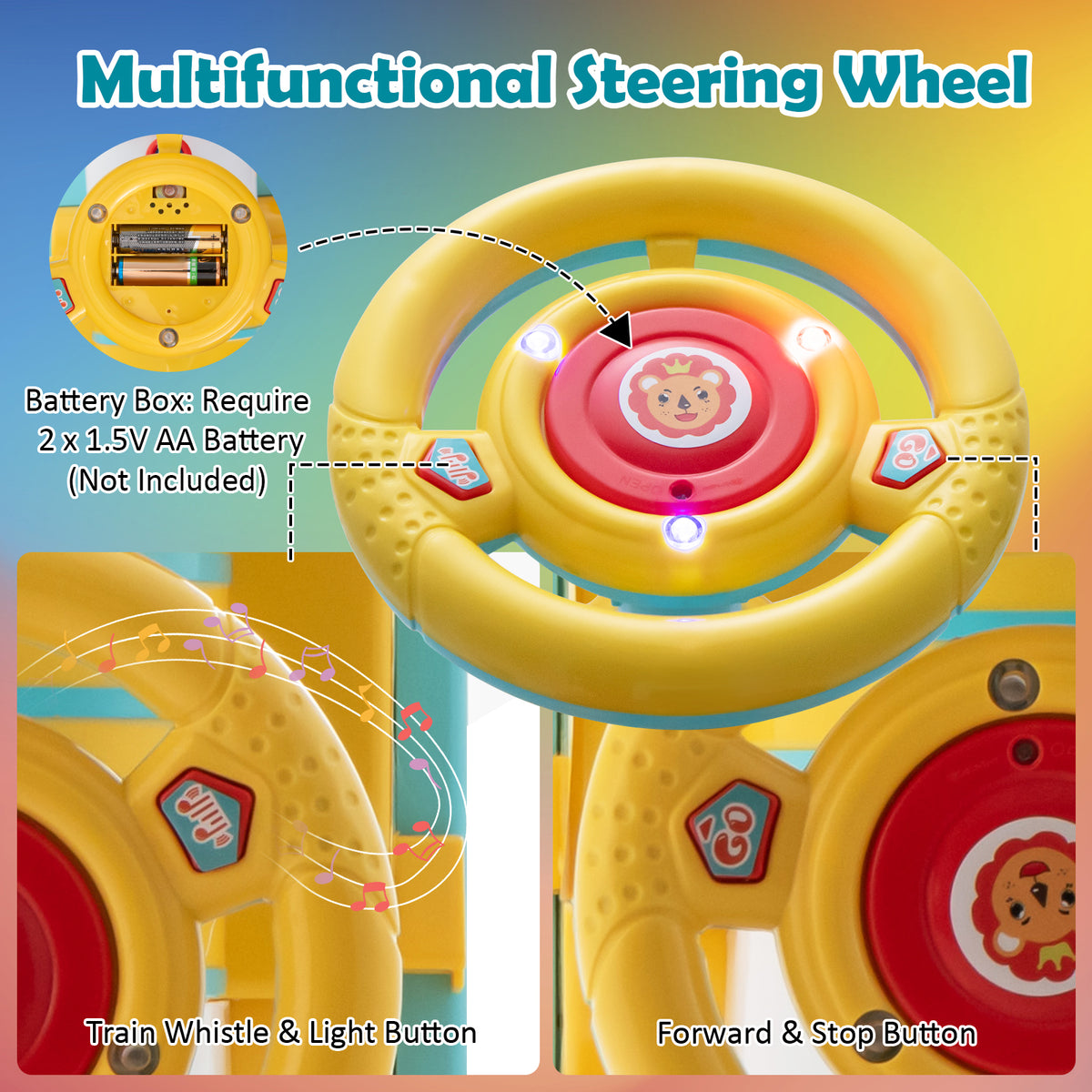 6V Battery Powered Electric Ride On Car for Boys Girls Ages 3+ Years-Blue