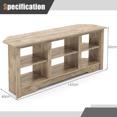 TV Stand and Electric Fireplace Set in Grey, image 4
