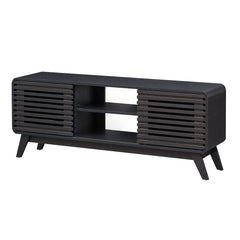 TV Stand for 65" TVs Mid Century Modern Entertainment Center-Black