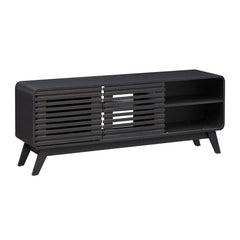 TV Stand for 65" TVs Mid Century Modern Entertainment Center-Black