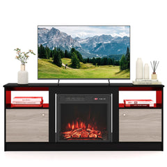 TV Stand with Electric Fireplace Combo, image 4
