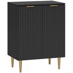 HOMCOM Adjustable Shelf Sideboard - Black