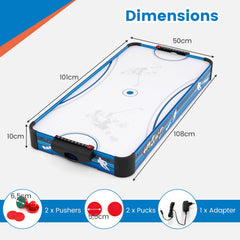 Tabletop Air Hockey Table in Blue, image 5