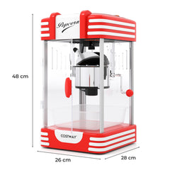 Theater Style Popcorn Machine with Stainless Steel Kettle-Red