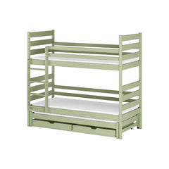 Tomi Bunk Bed with Trundle and Storage