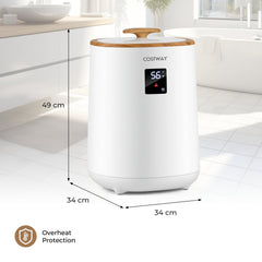 Towel Warmer 18 L Large Blanket Warmer with LED Display AND Auto Shut off-White