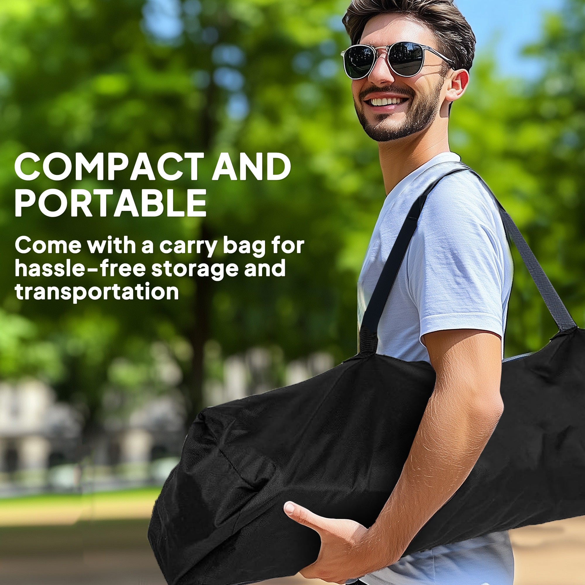 Outsunny Set of 2 Folding Camping Chairs, Padded Camping Chairs with Adjustable Armrests, Portable & Lightweight Folding Camp Chair with Cooler Bag, Cup Holder and Side Pockets, Red