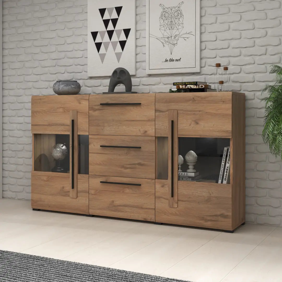Tulsa 28 Display Cabinet 180cm