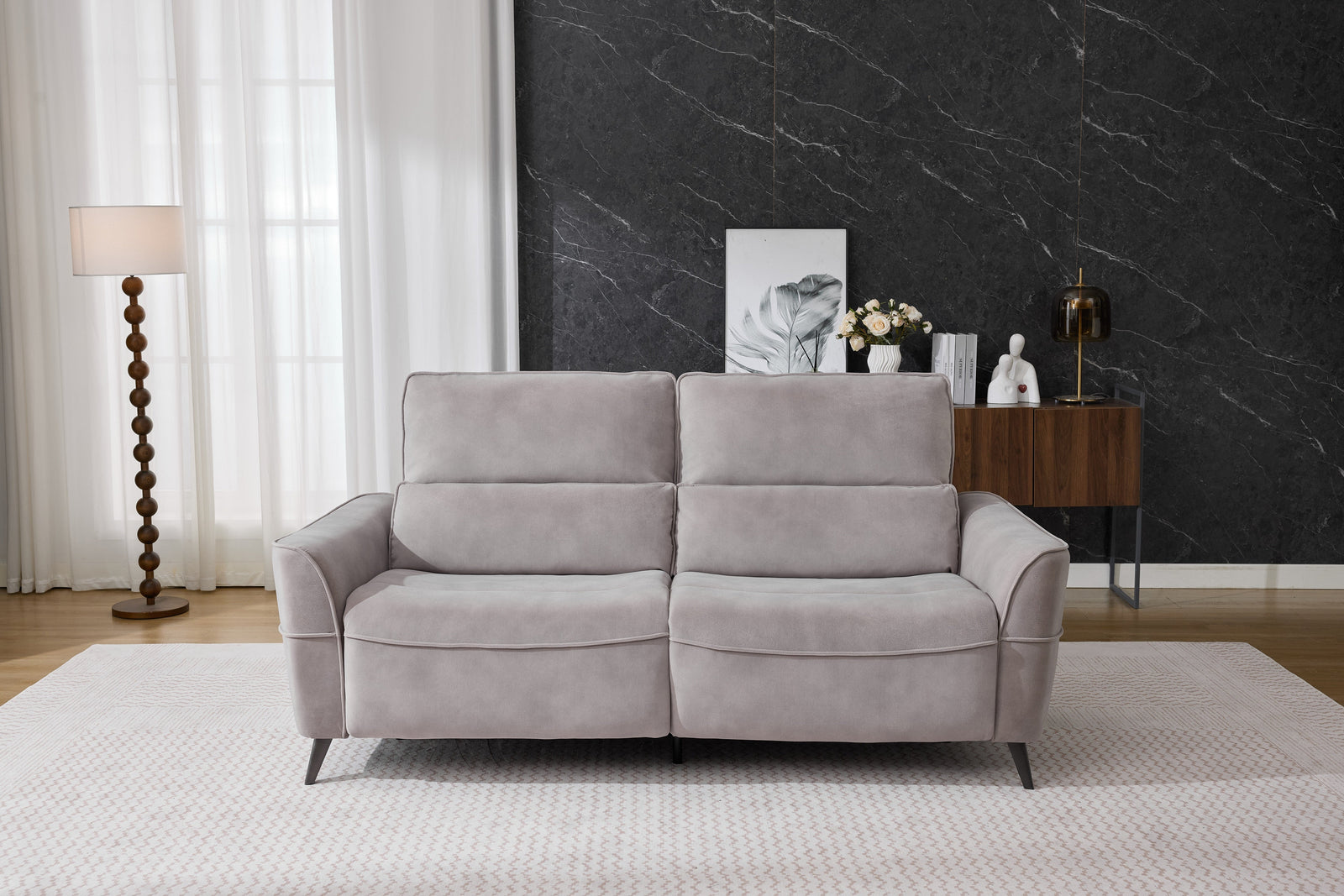 Kensley 3 Seater Sofa Grey (Power Recliner)