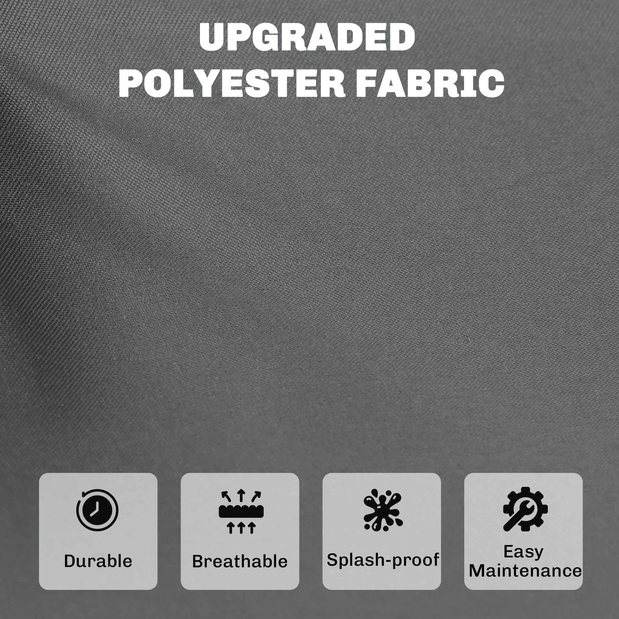 Outsunny 7-Piece Patio Furniture Cushions, Outdoor Loveseat Cushion with Removable Covers for Rattan Furniture, 60x60 cm, Dark Grey