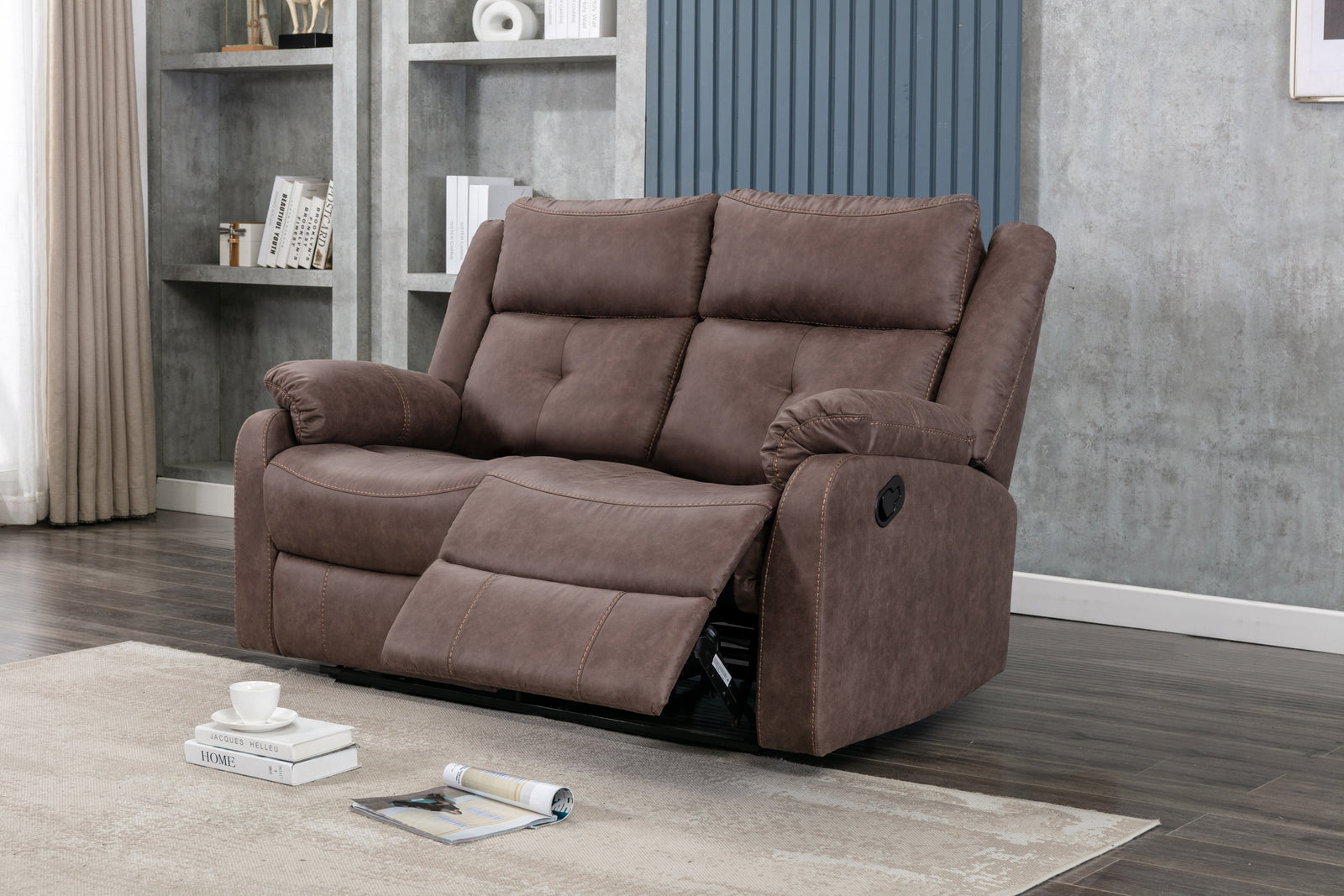 Cavsey 2 Seater Sofa Chestnut Brown (Recliner)