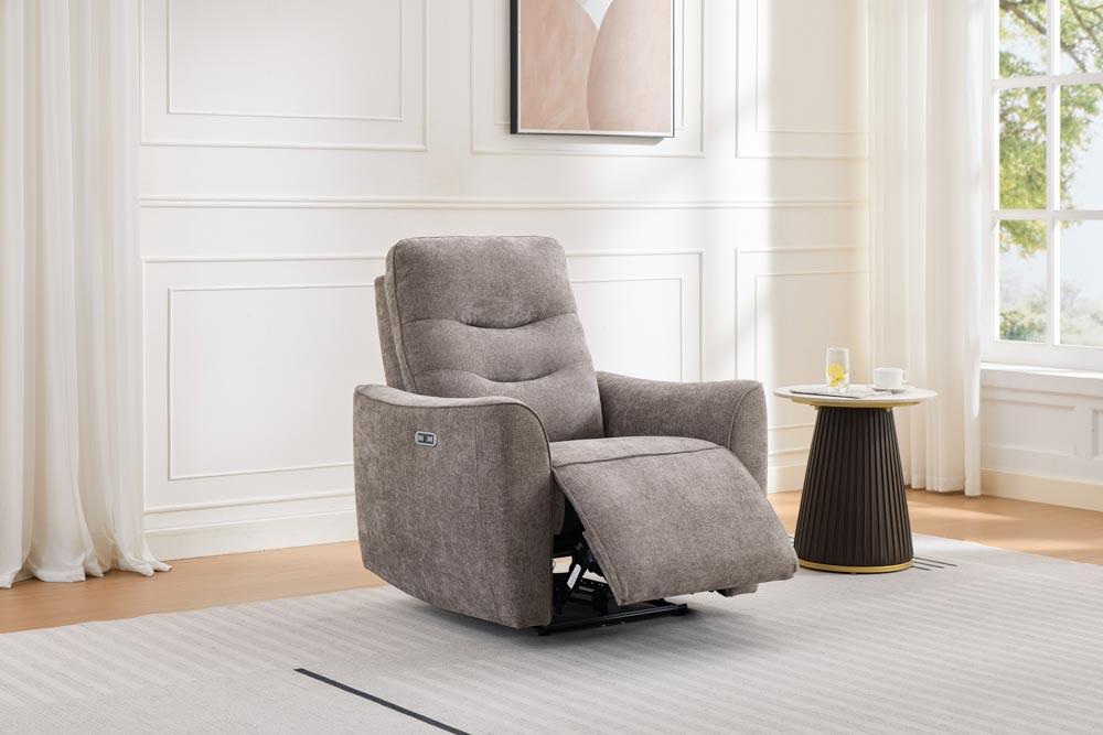 Cavendish 3 Seater Sofa Grey (Power Recliner)