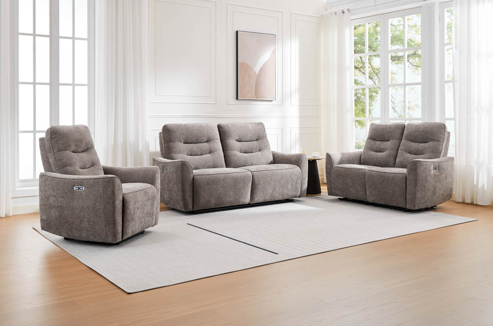 Cavendish 2 Seater Sofa Grey (Power Recliner)