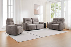 Cavendish 3 Seater Sofa Grey (Power Recliner)
