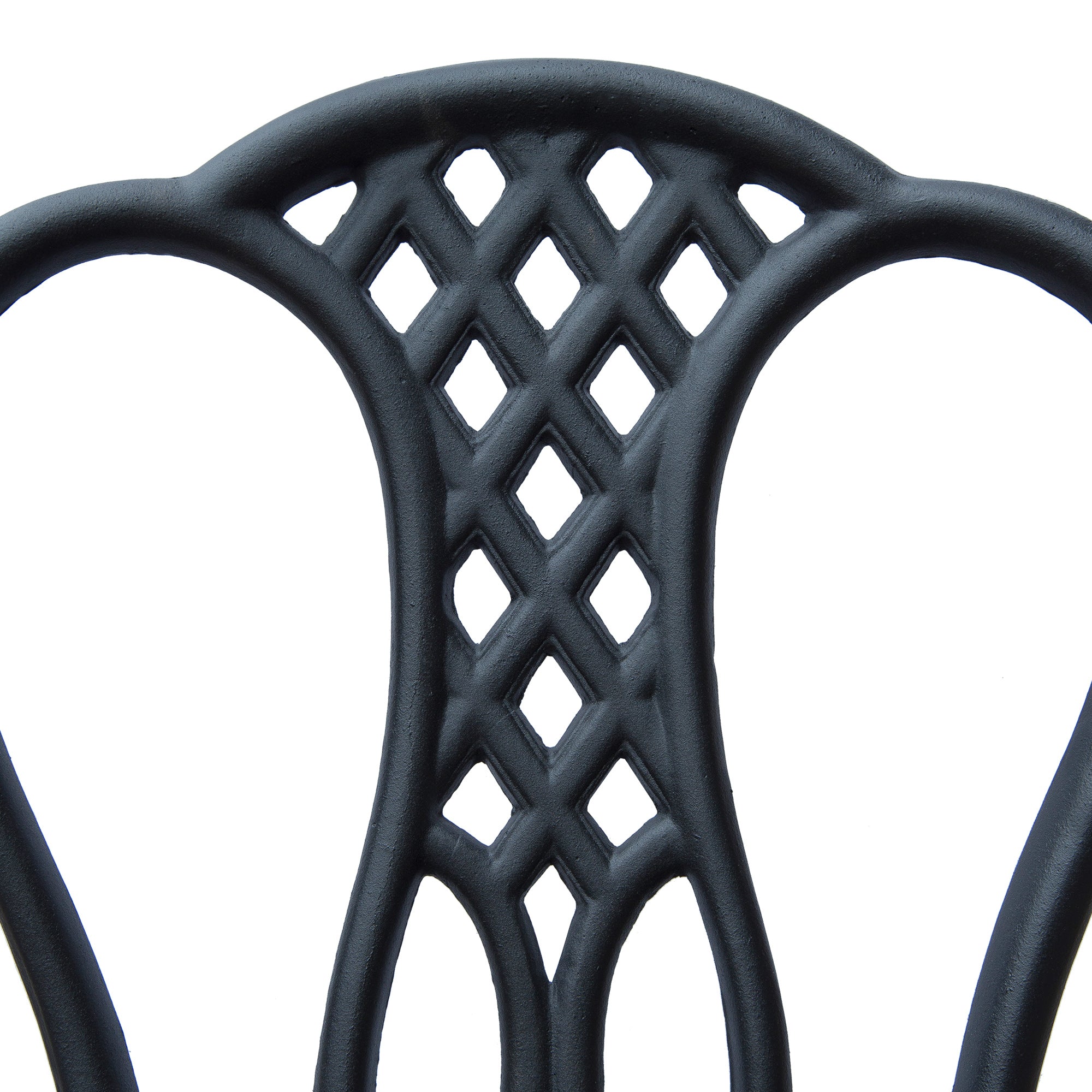 Outsunny 3 Piece Patio Cast Aluminium Bistro Set Garden Outdoor Furniture Table and Chairs Shabby Chic Style