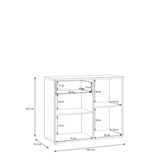 Verniq Sideboard Cabinet 100cm in Oak Natural, image 9
