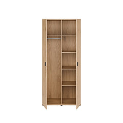 Verniq Hinged Door Wardrobe 90cm in Oak Natural, image 7