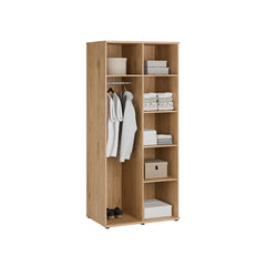 Verniq Hinged Door Wardrobe 90cm in Oak Natural, image 5