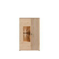 Verniq Display Cabinet 100cm in Oak Natural, image 8