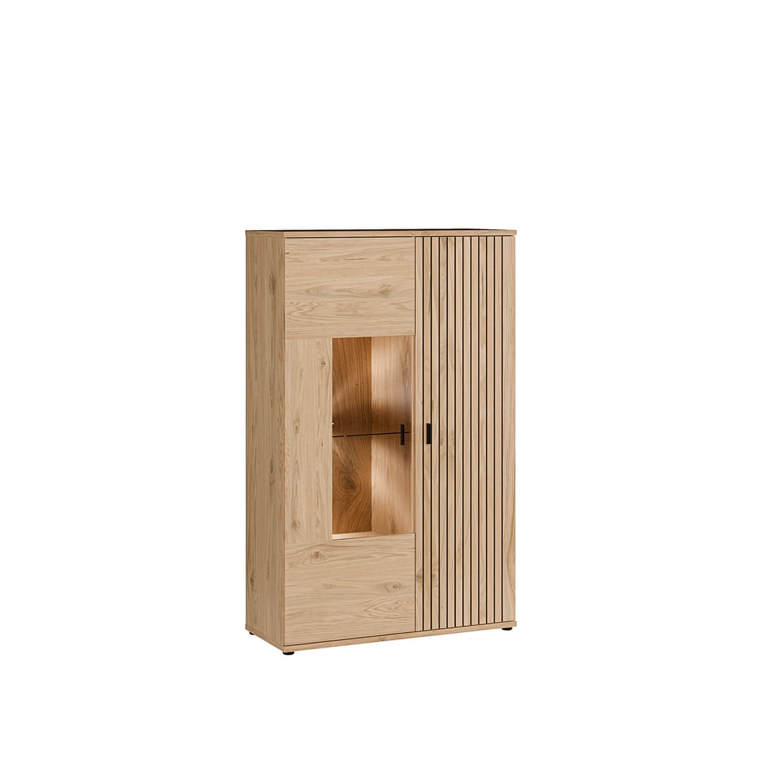 Verniq Display Cabinet 100cm in Oak Natural, image 5