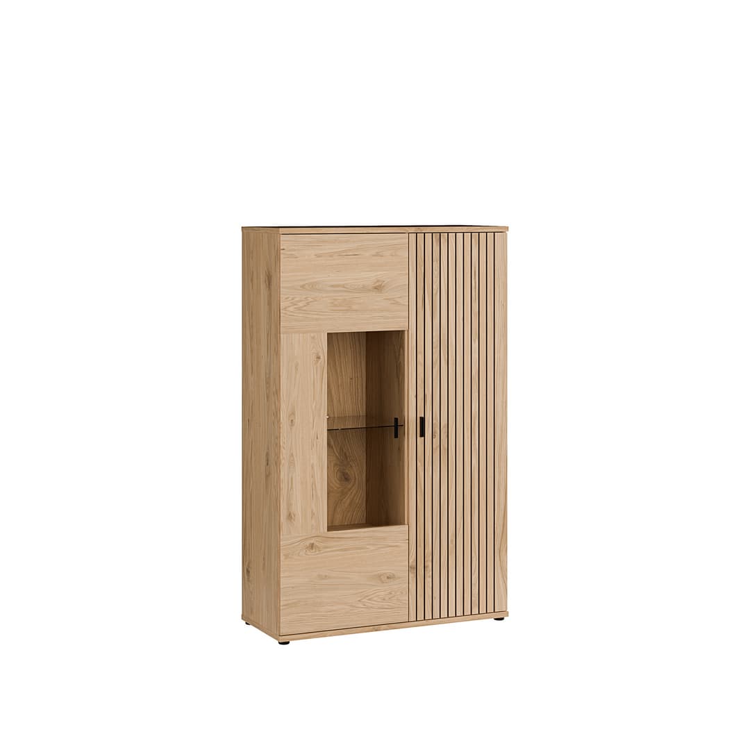 Verniq Display Cabinet 100cm in Oak Natural, image 3