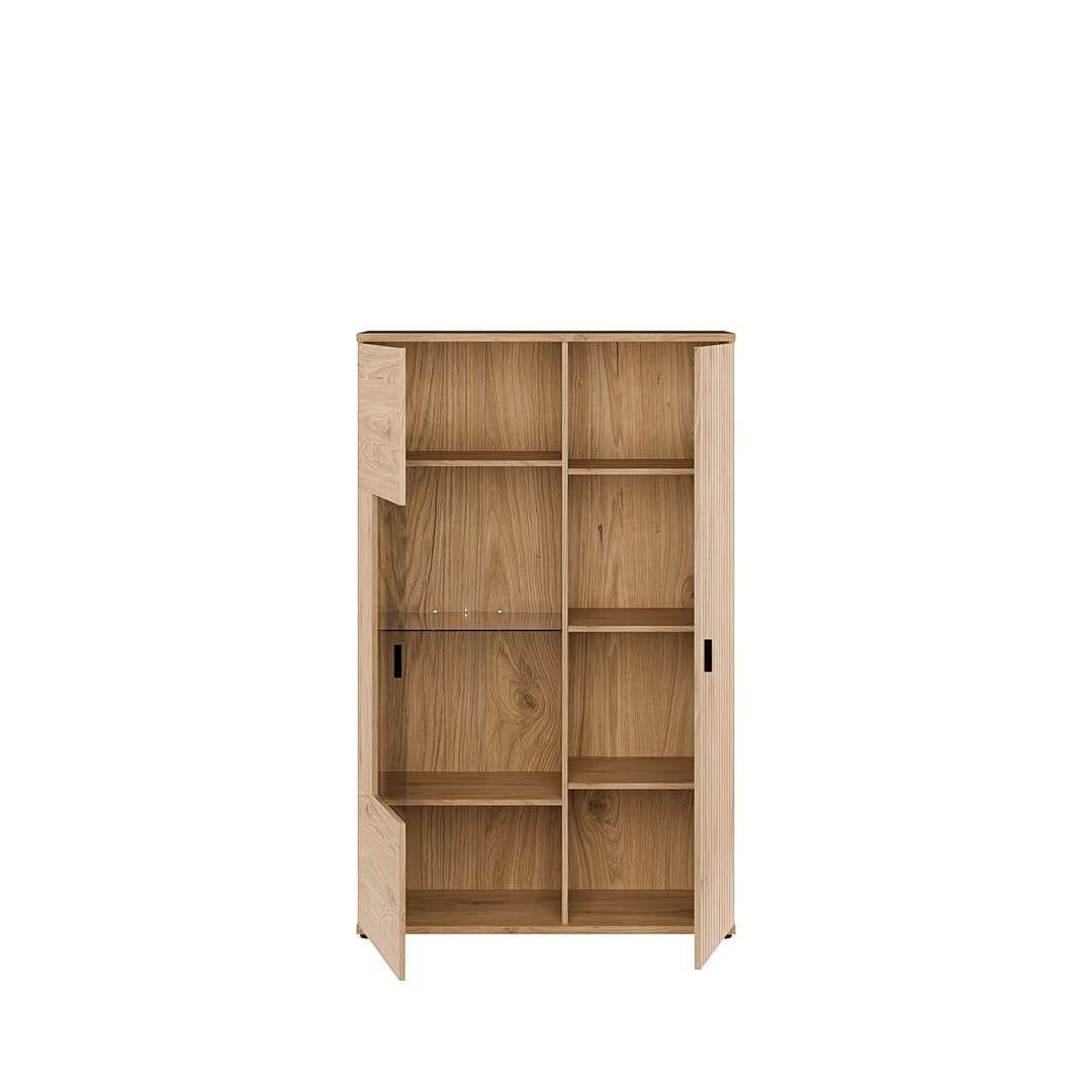 Verniq Display Cabinet 100cm in Oak Natural, image 7