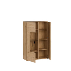 Verniq Display Cabinet 100cm in Oak Natural, image 4