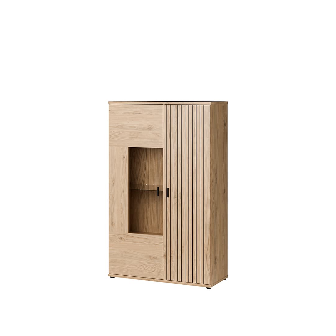 Verniq Display Cabinet 100cm in Oak Natural, image 10