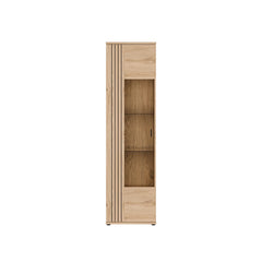 Verniq Tall Display Cabinet 55cm in Oak Natural, image 6