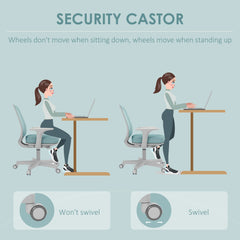 Vinsetto 44-56cm Mesh Back Office Chair - Light Green