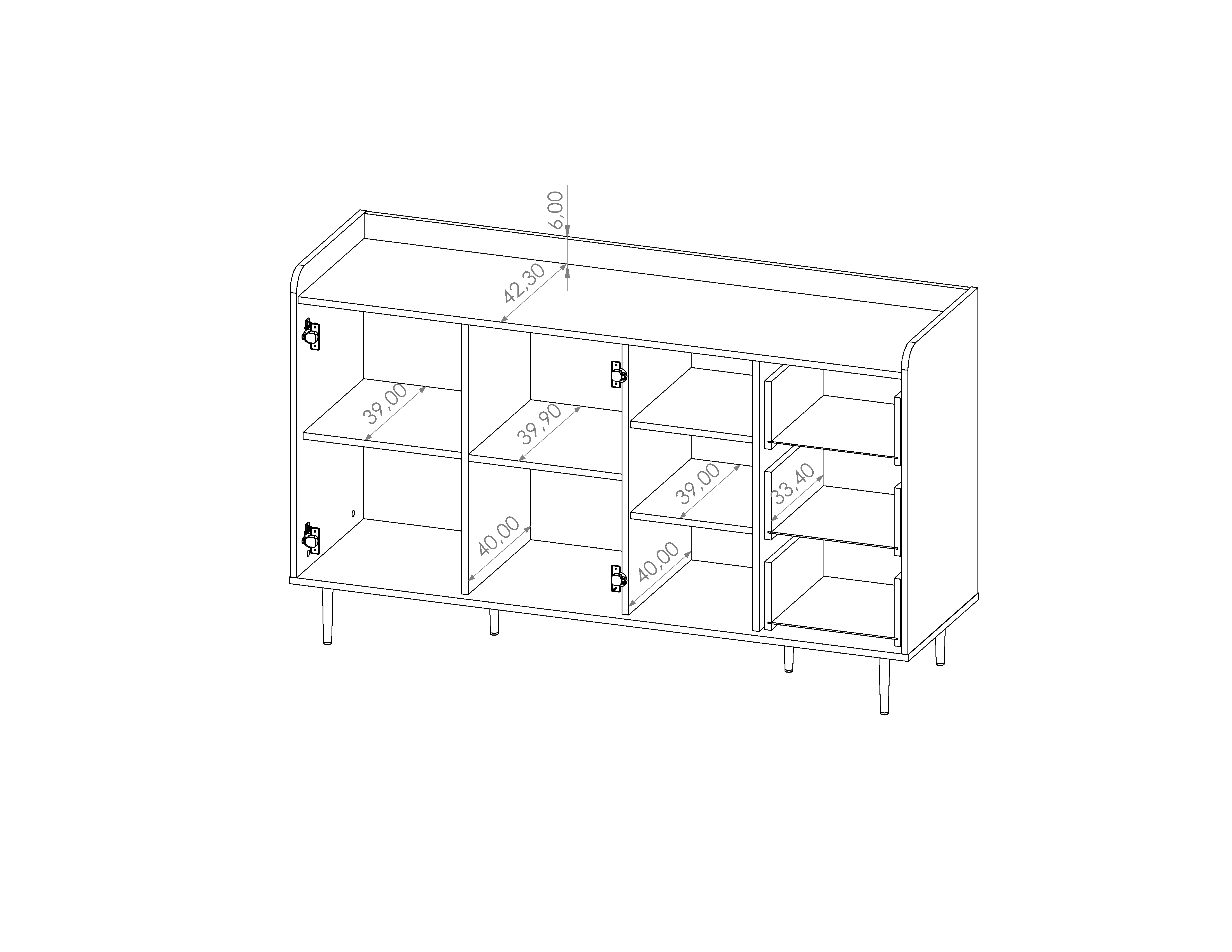 Vasina 01 Sideboard Cabinet 150cm