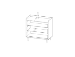 Vasina 02 Chest of Drawers 90cm