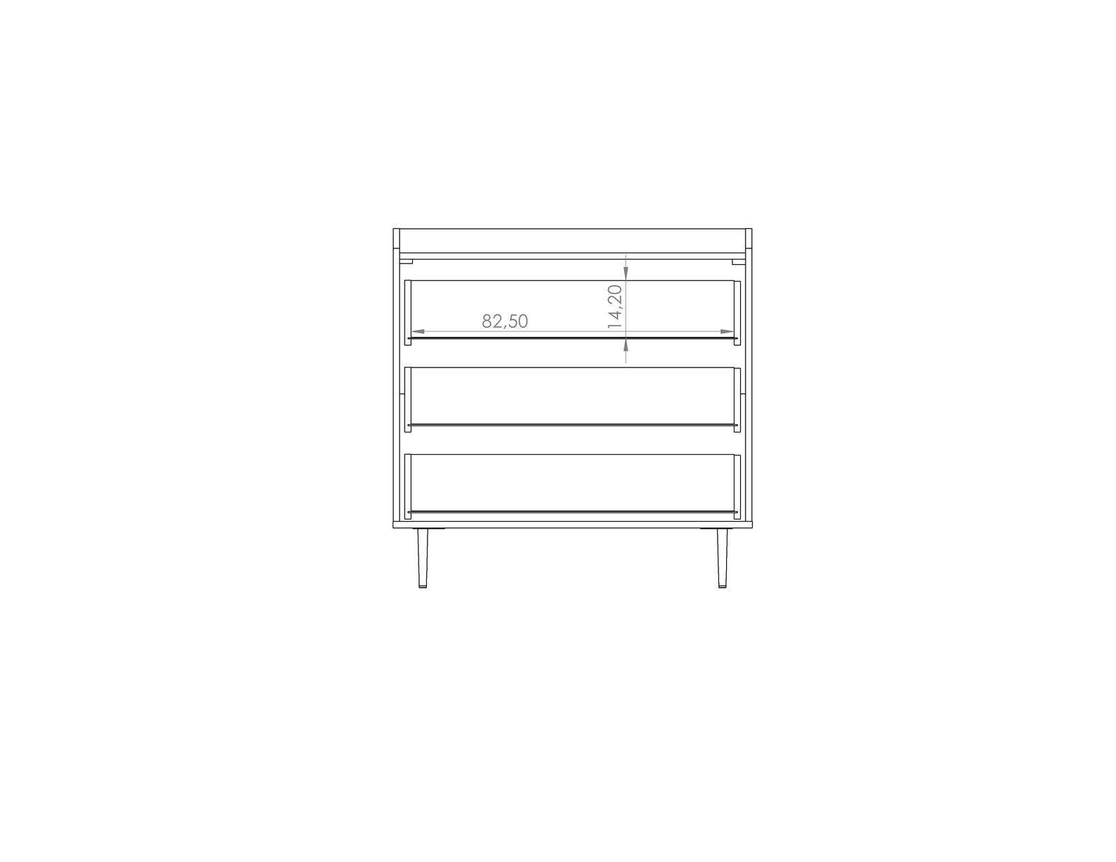 Vasina 02 Chest of Drawers 90cm