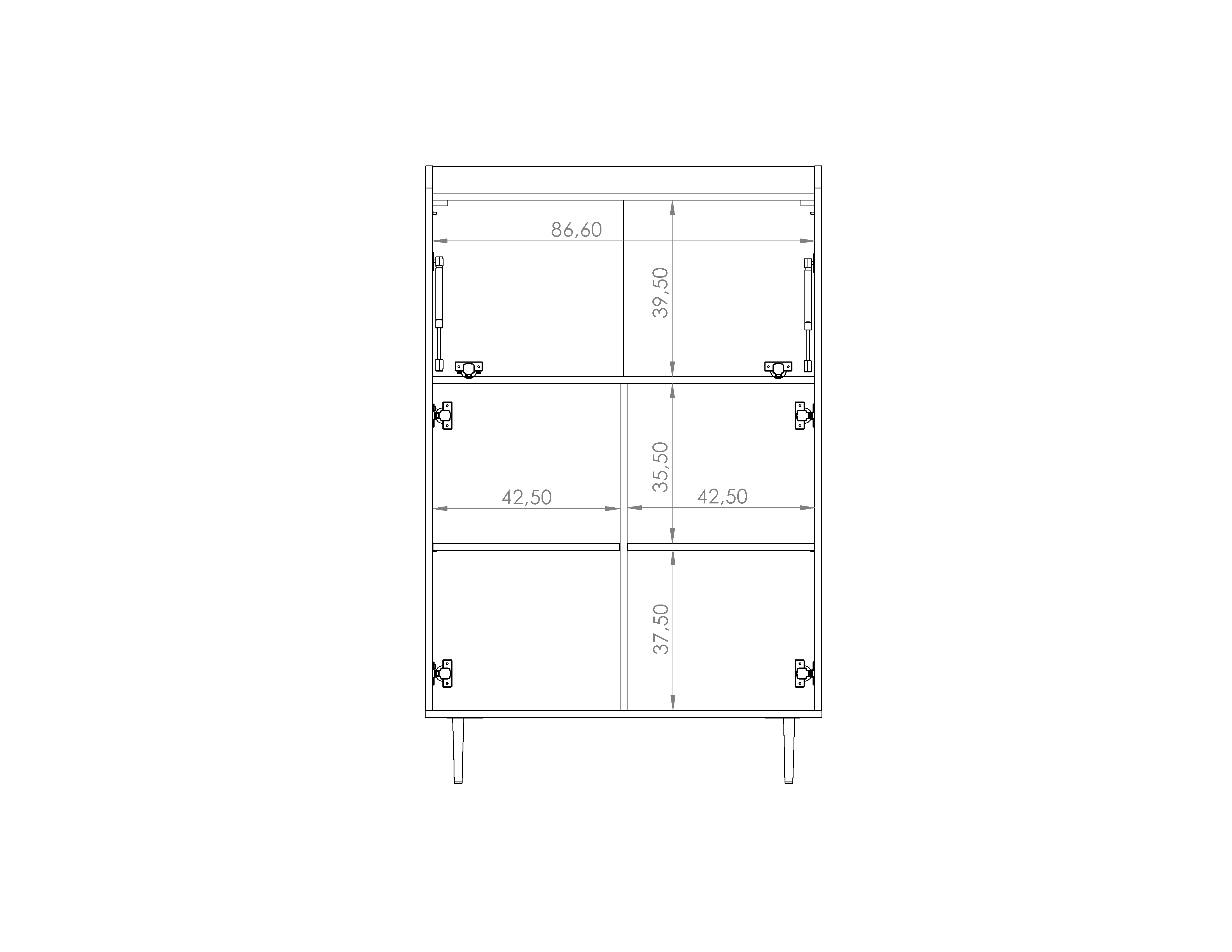 Vasina 03 Highboard Cabinet 90cm