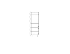 Vasina 09 Tall Display Cabinet 60cm
