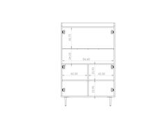 Vasina 10 Display Cabinet 90cm
