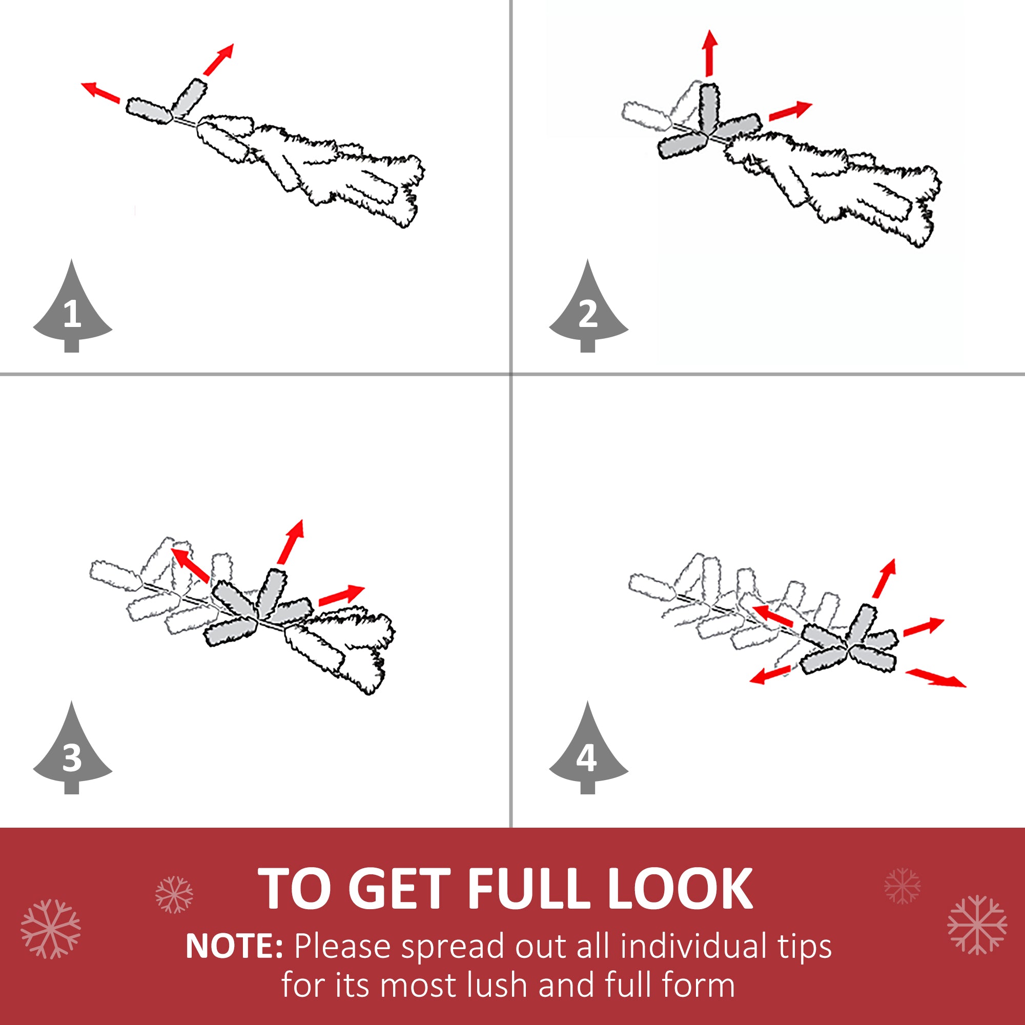 HOMCOM 5 Feet Prelit Artificial Christmas Tree with Multi-Coloured Fiber Optic LED Light, Holiday Home Xmas Decoration, Green