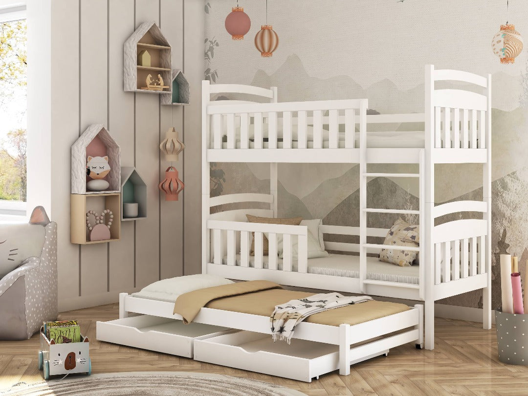 Viki Bunk Bed with Trundle and Storage