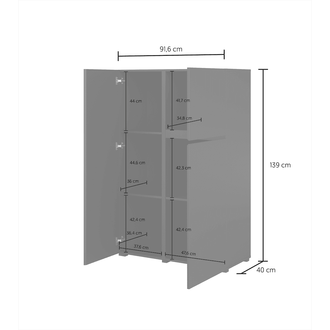 Visby Highboard Cabinet 92cm