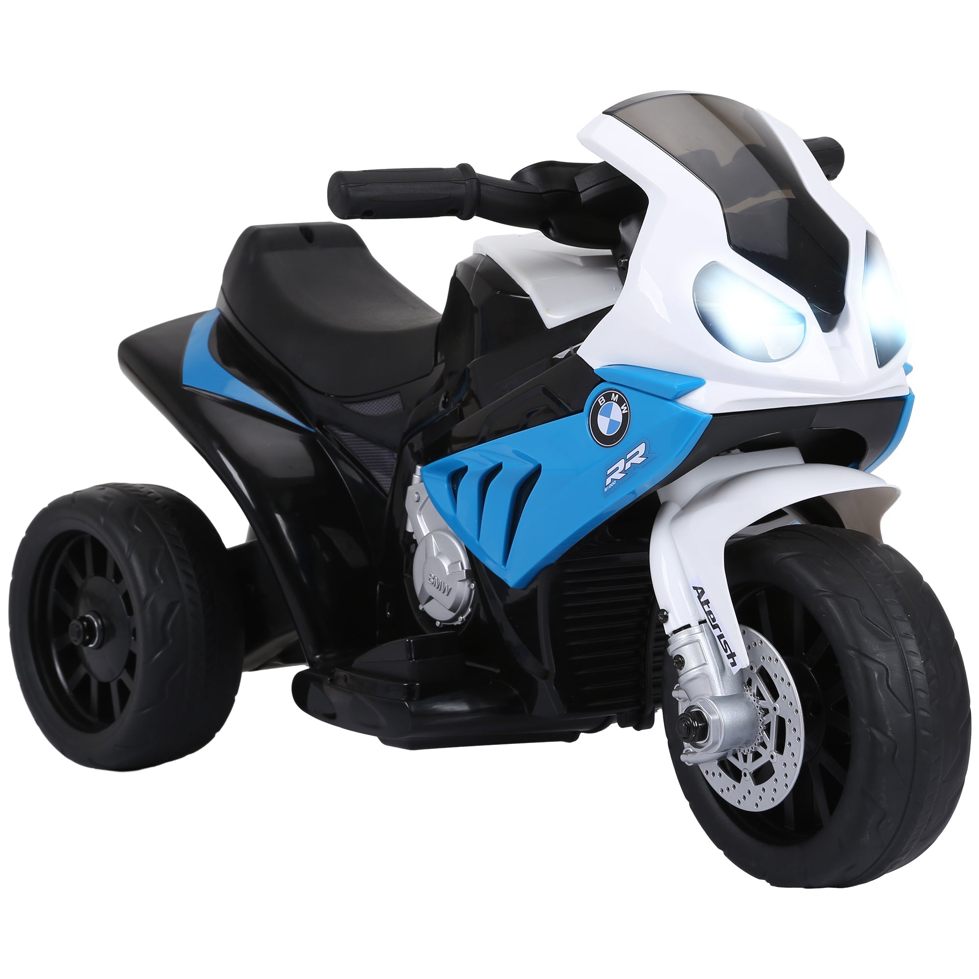 HOMCOM Electric Motorbike for Kids Ride on BMW Motorbike W/Headlights and Music, 6V, Blue