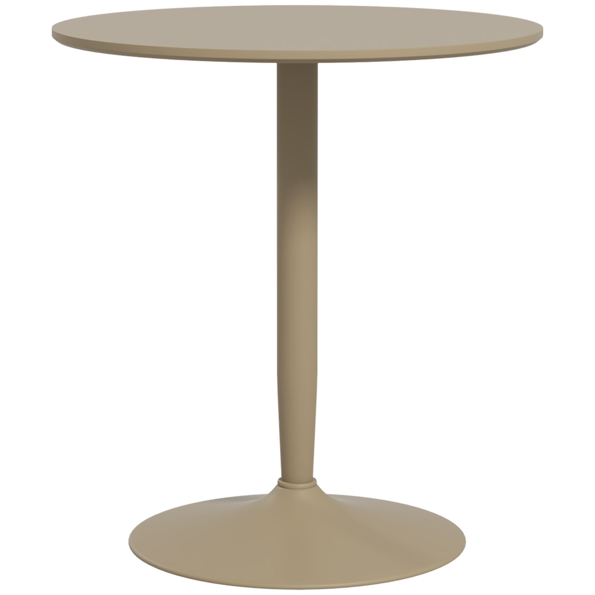 HOMCOM 75H x 70cm Two-Person Minimalistic Dining Table - Light Brown