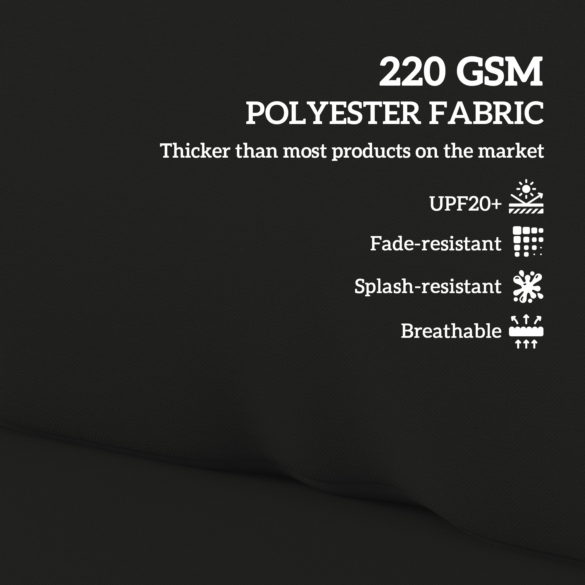 Outsunny Two Piece Seat Pallet and Back Cushions - Black