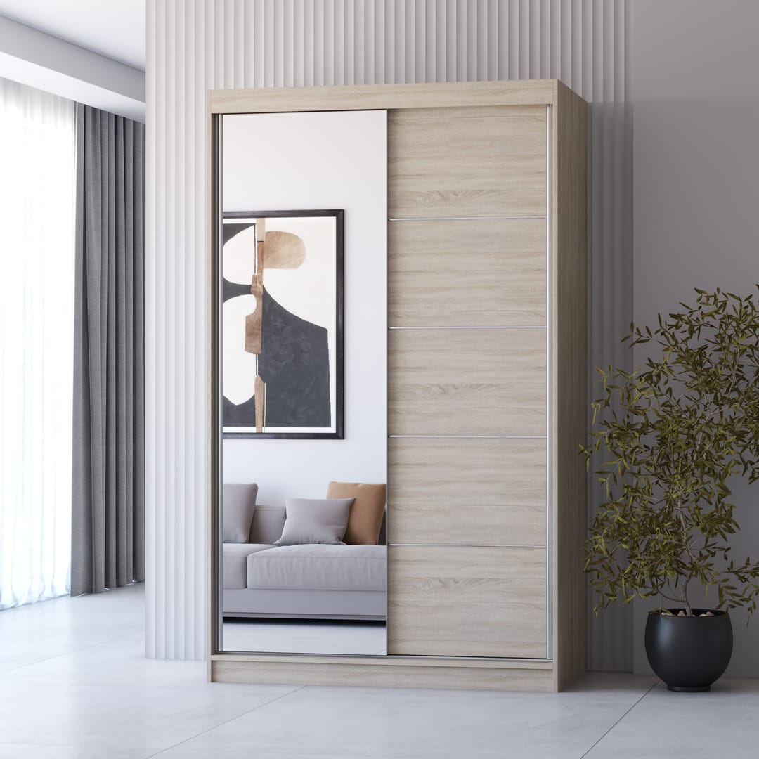 Neomi 05 Sliding Door Wardrobe 120cm