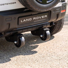 AIYAPLAY Land Rover Licensed 12V Kids Ride on Car with Remote, Suspension, Slow Start, 3 Speeds, Lights, Music, Horn, White