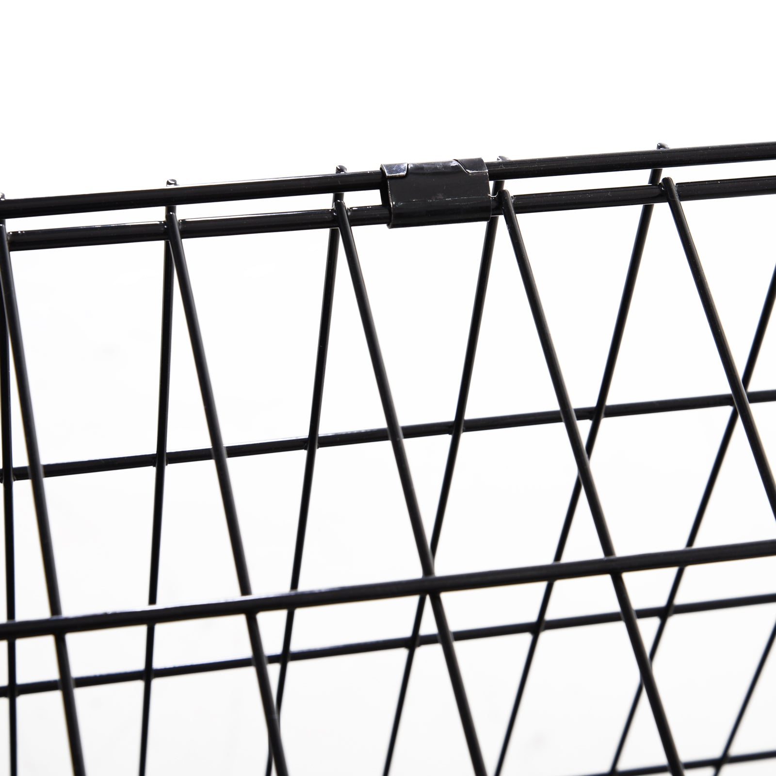 Pawhut Trapeze Collapsible Dog Pet Travel Box Cage Removable Tray 93 x 58 x 65cm